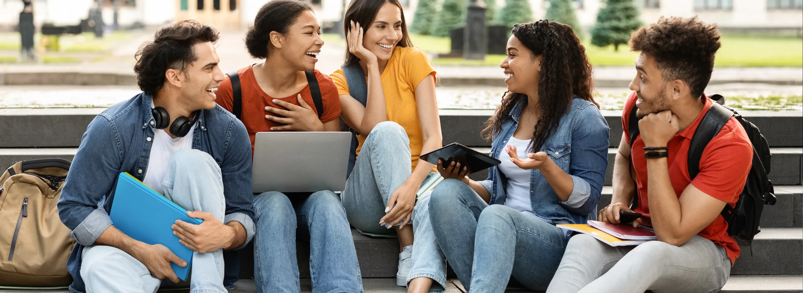 group of diverse young adults